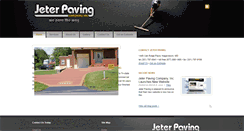 Desktop Screenshot of jeterpaving.com