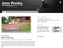 Tablet Screenshot of jeterpaving.com